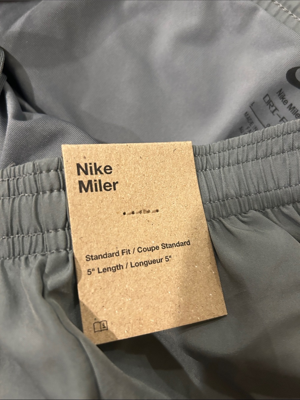 Nike Men’s Gray 5" Training Shorts - Picture 4 of 5